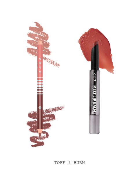 Набір Lip Ombre TOFF + Melt Lip Balm BURN 2001 фото