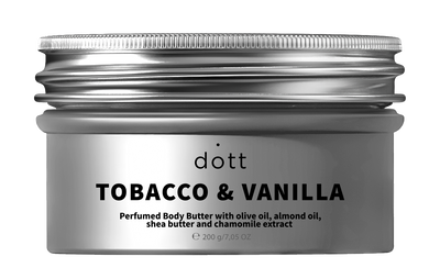 Парфумированный батер для тела с маслом оливки, миндаля, баттера ши и экстрактом ромашки | TOBACCO & VANILLA 4820018039405 фото